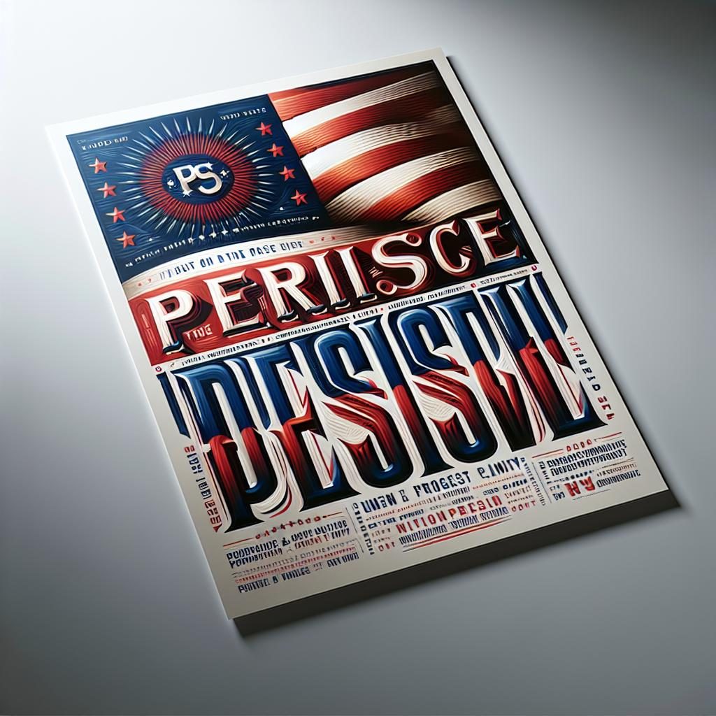 Patriotic campaign poster design.