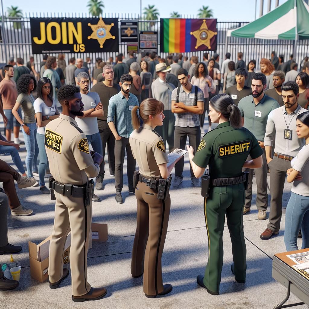 Sheriff's office recruitment event.