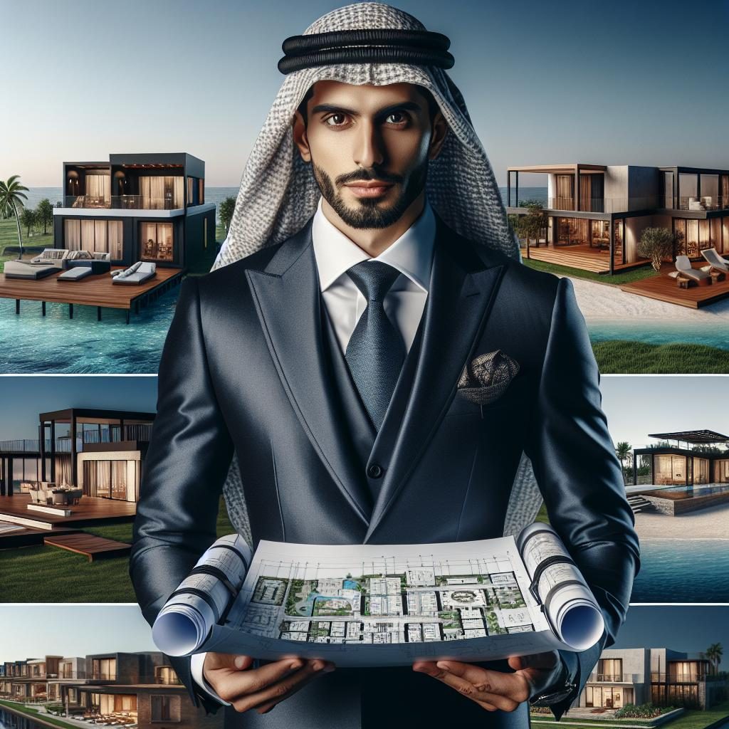 "Businessman with luxury properties"