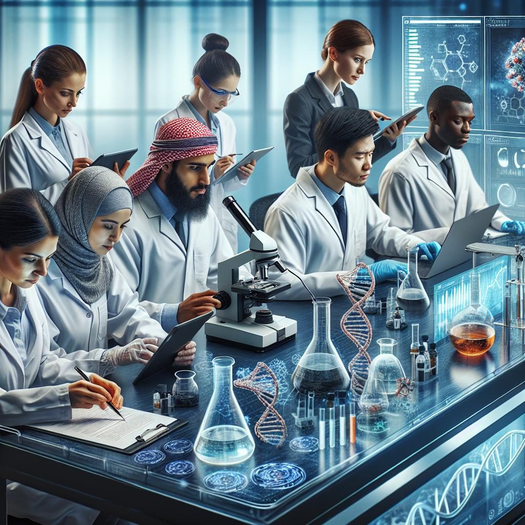 "Lab research collaboration team"