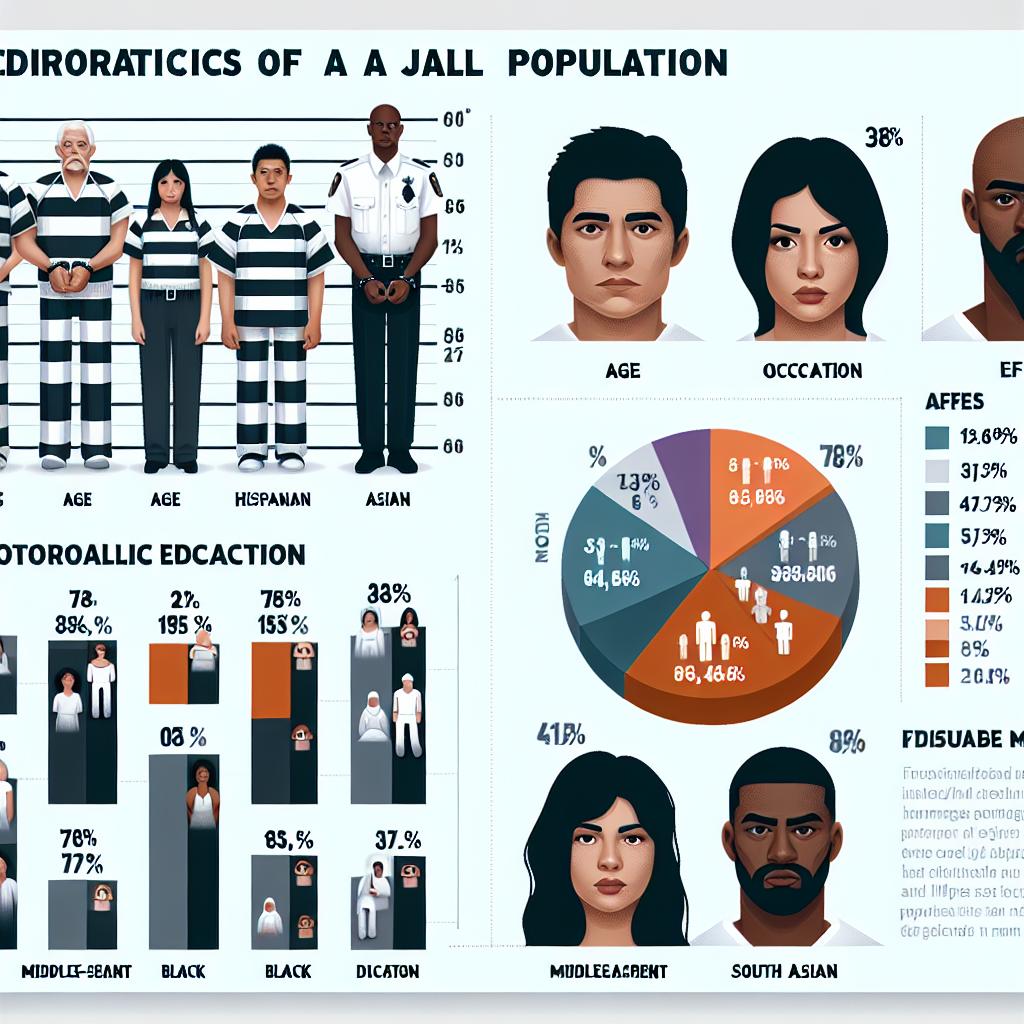 Jail population demographics infographic
