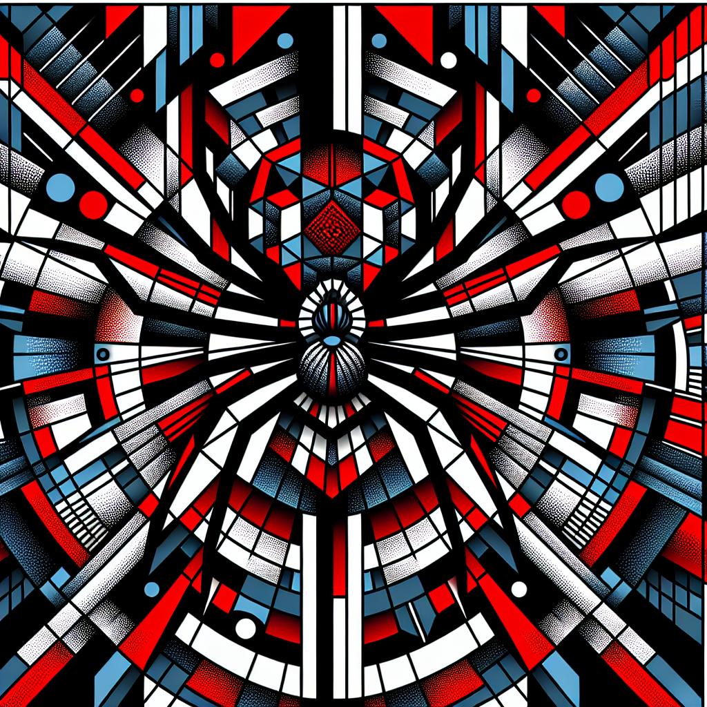 Spider-Man-themed geometric patterns.