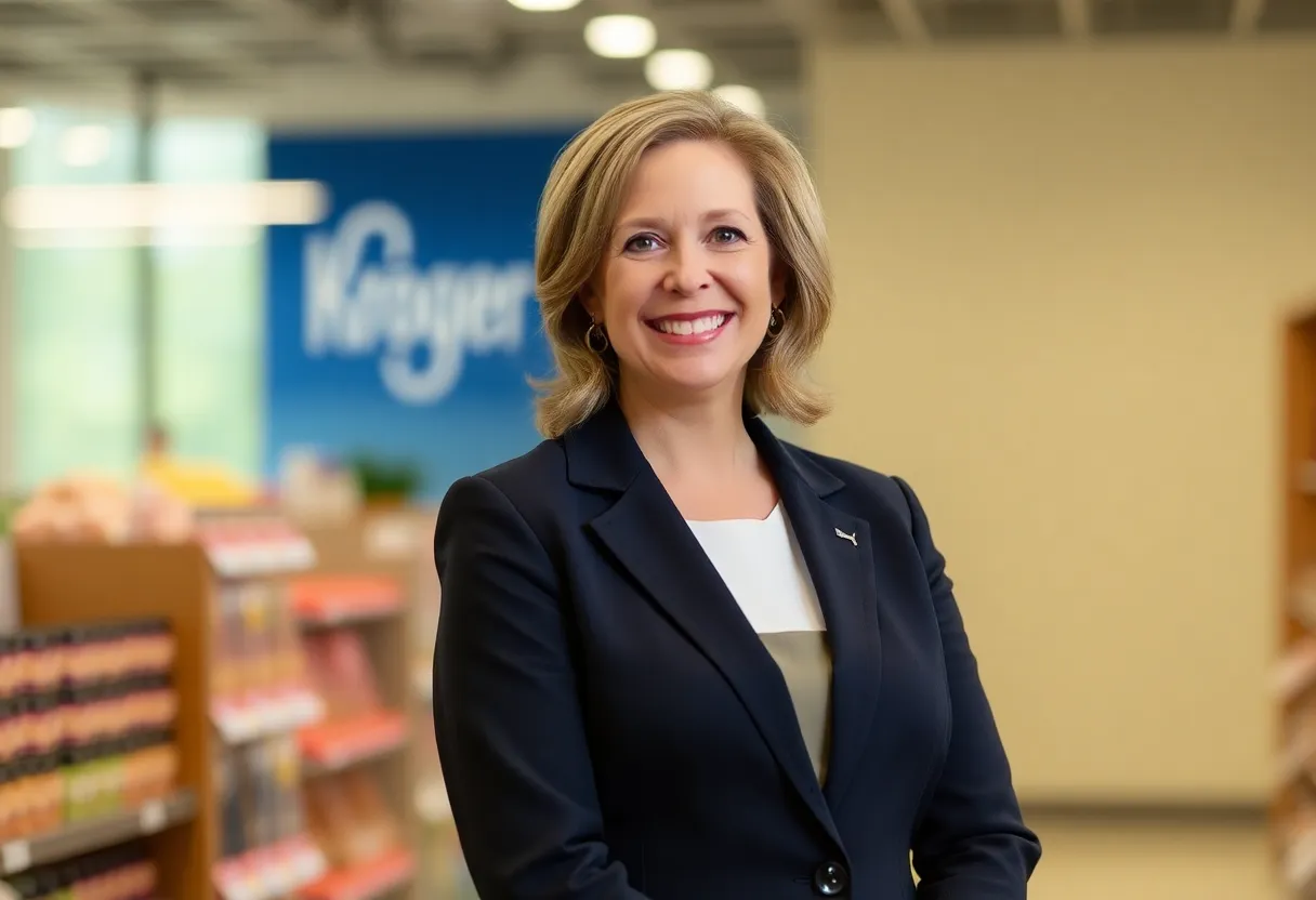 Mary Ellen Adcock, new Chief Merchandising and Marketing Officer at Kroger.