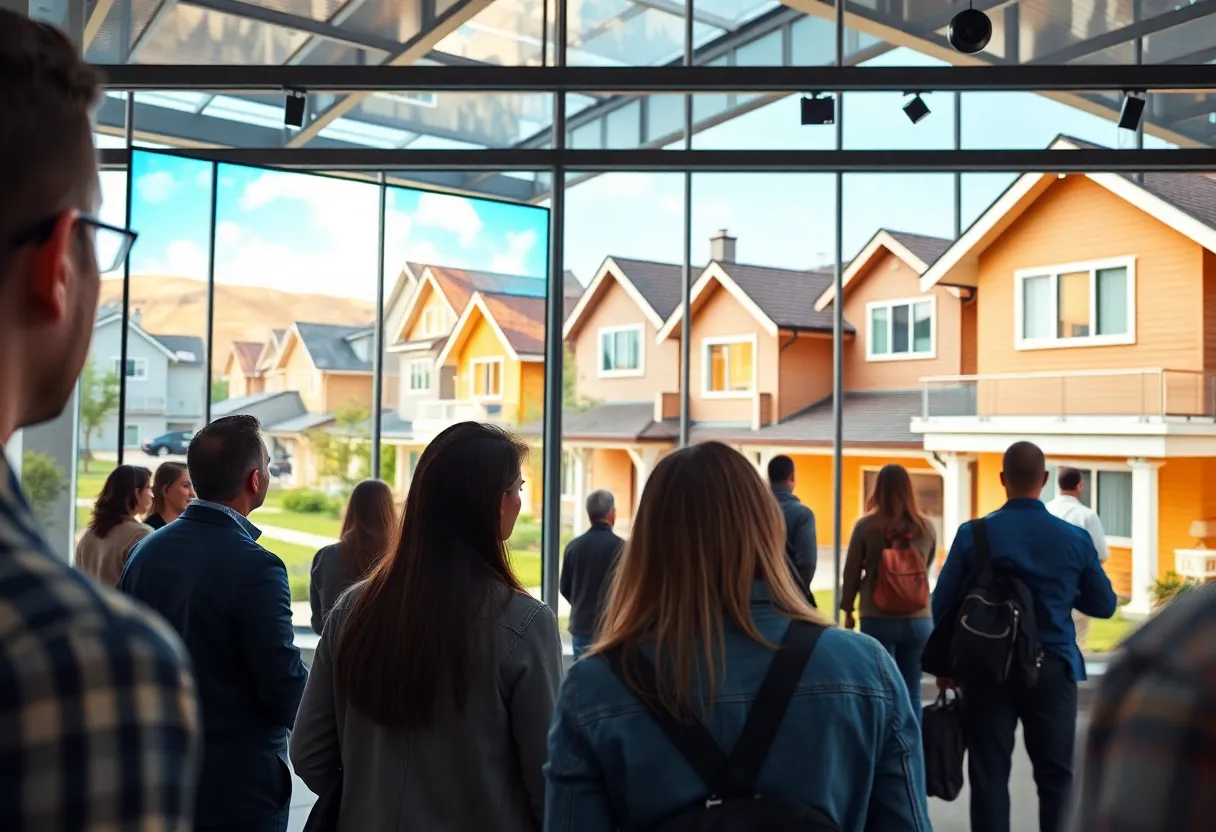 Visual representation of the 2025 real estate market with modern technology