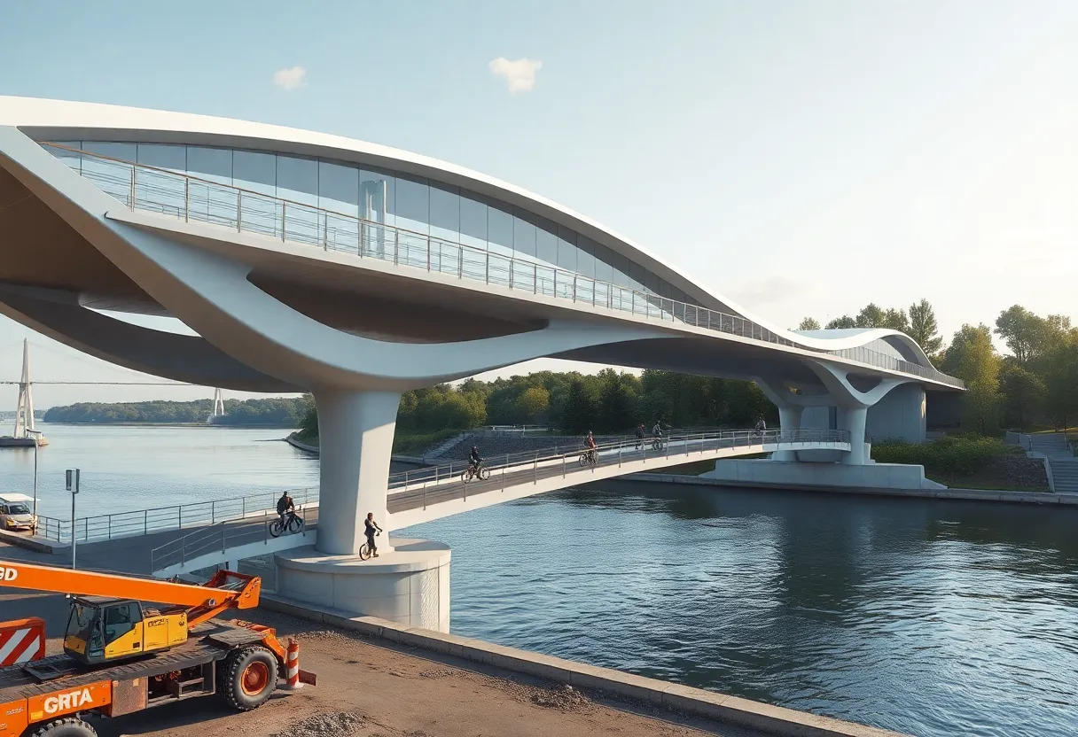 Concept design of the Ashley River Crossing Bridge