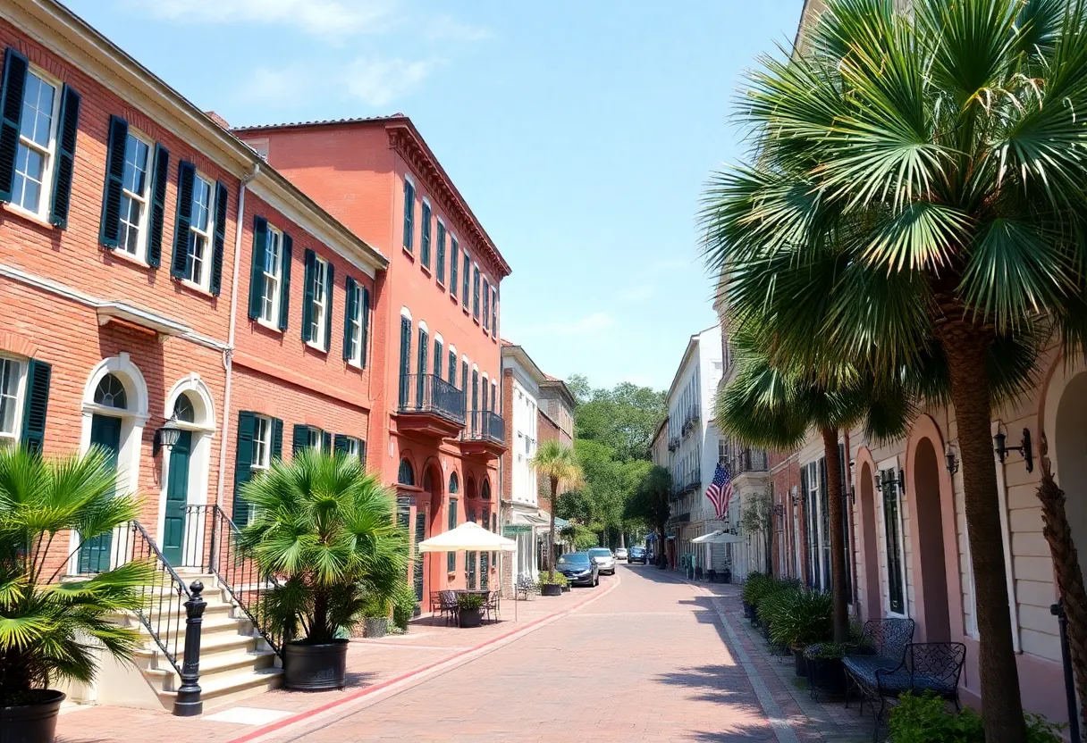 View of Charleston's historic district with beautiful architecture.