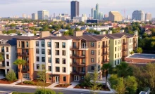 Modern multifamily buildings in Charleston