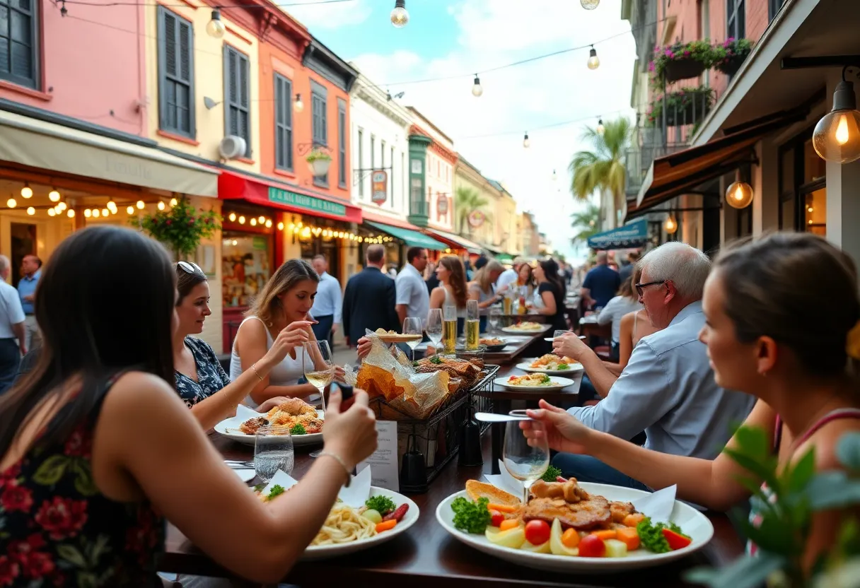 Diverse dishes from participating restaurants during Charleston Restaurant Week