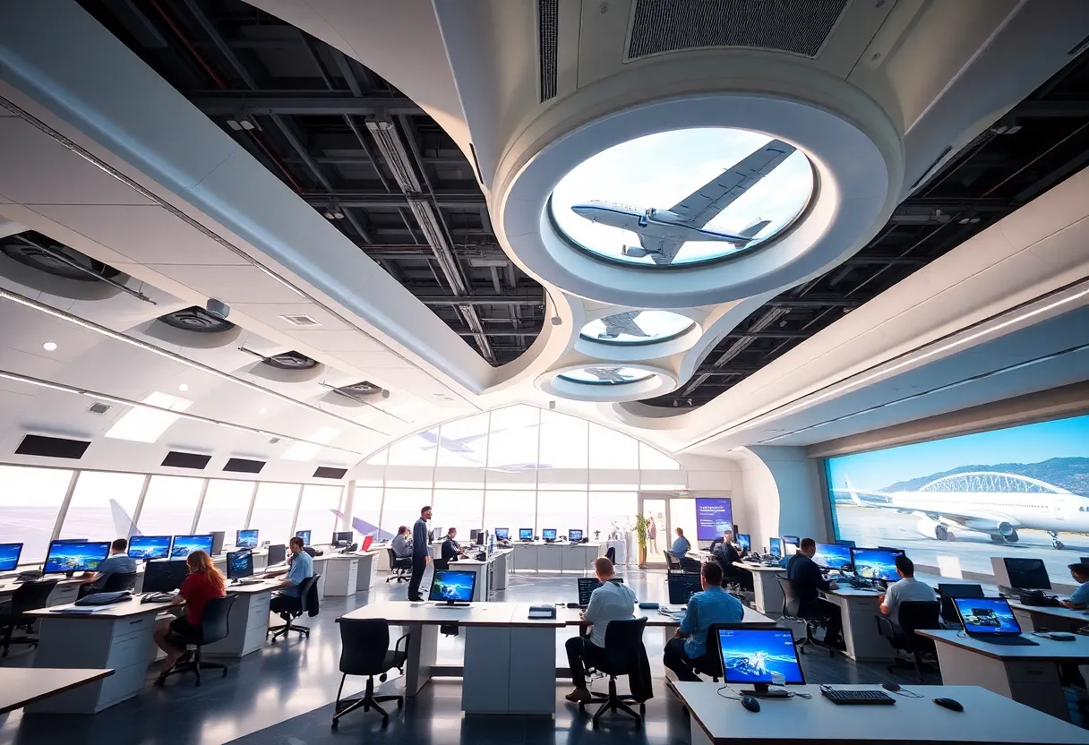 Aeronautics training facility at Charleston Southern University.