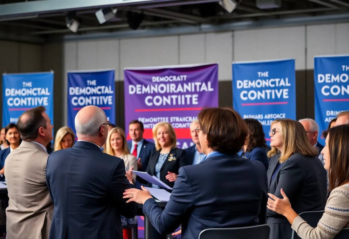 Candidates at the DNC chair elections forum in Charleston