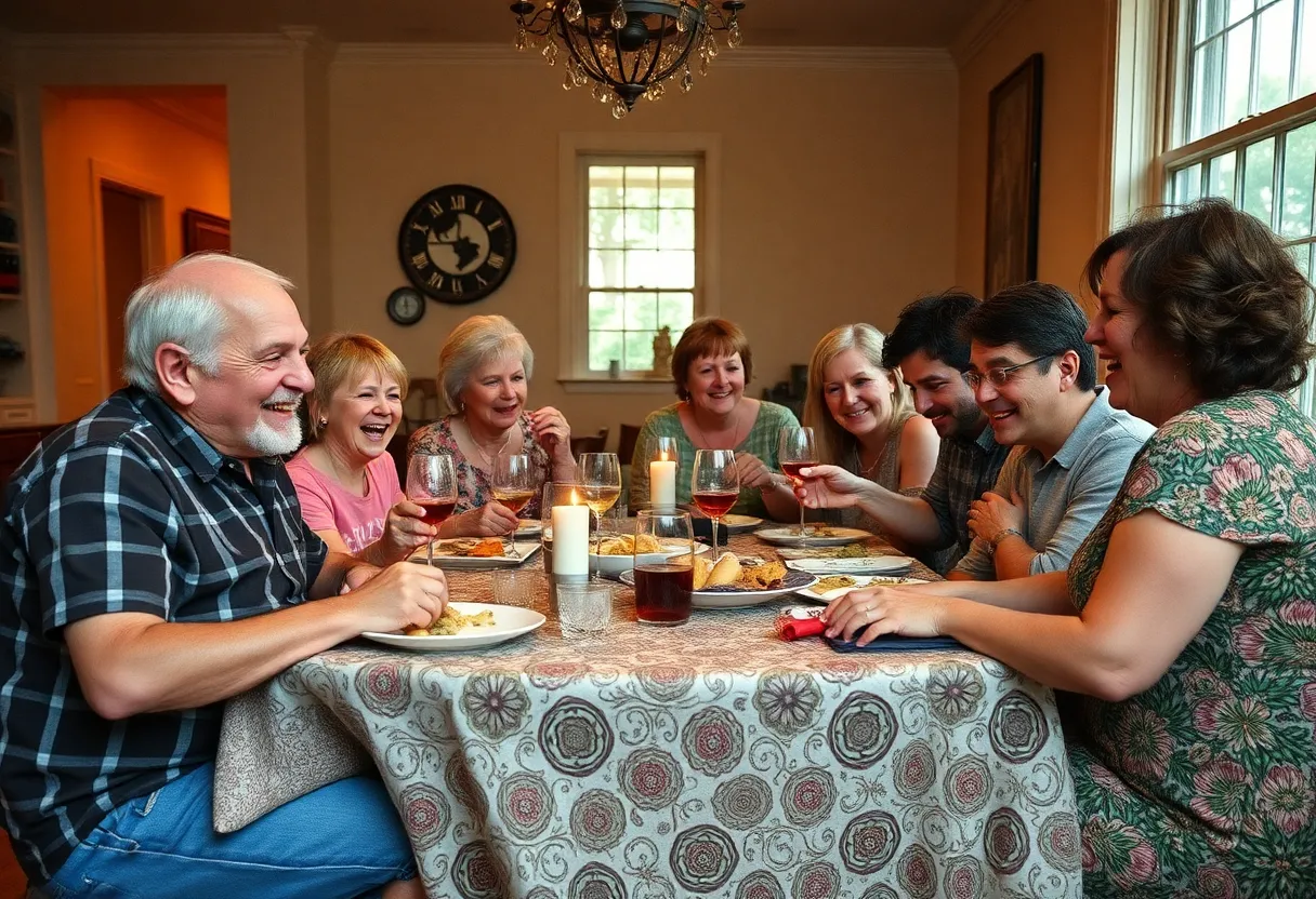 The Gemstone family enjoying a chaotic family reunion in Charleston.