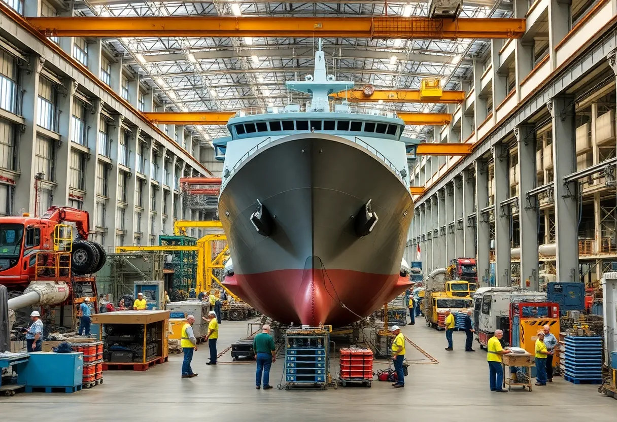 Advanced shipbuilding facility in Goose Creek, South Carolina