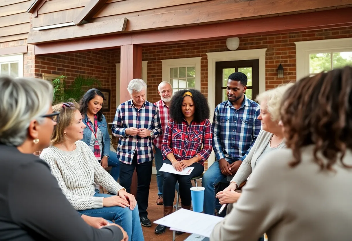 Homeowners attending a historic renovation workshop in Charleston