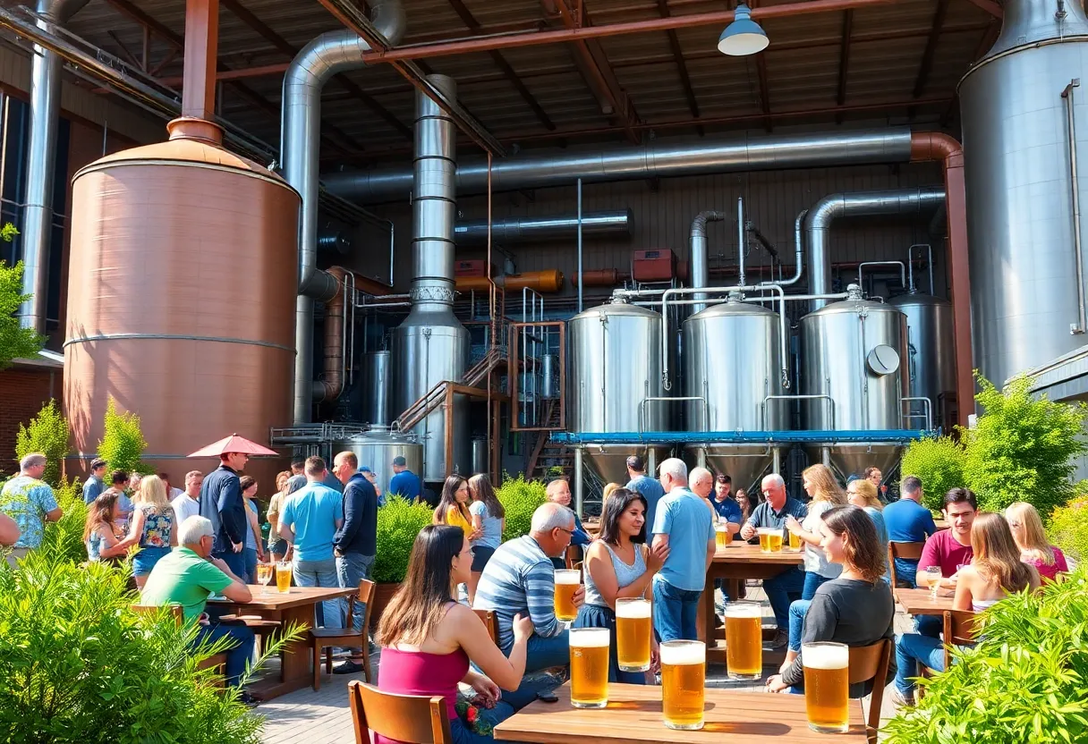 Exterior view of Low Tide Brewing's new facility on Johns Island.