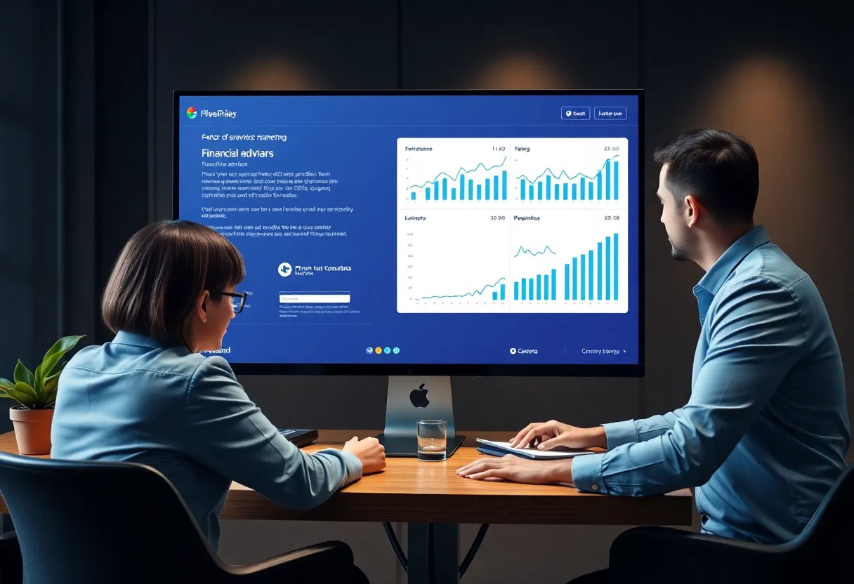 Interface of LPL Financial's digital marketing platform for advisors