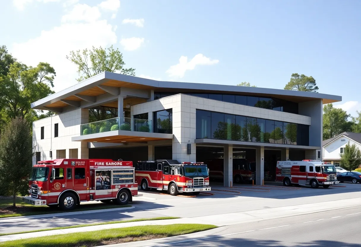 Proposed design of the new fire station on Johns Island
