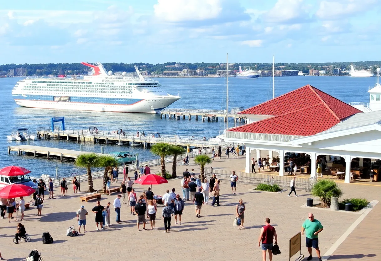 A view of North Charleston's waterfront with potential cruise operations