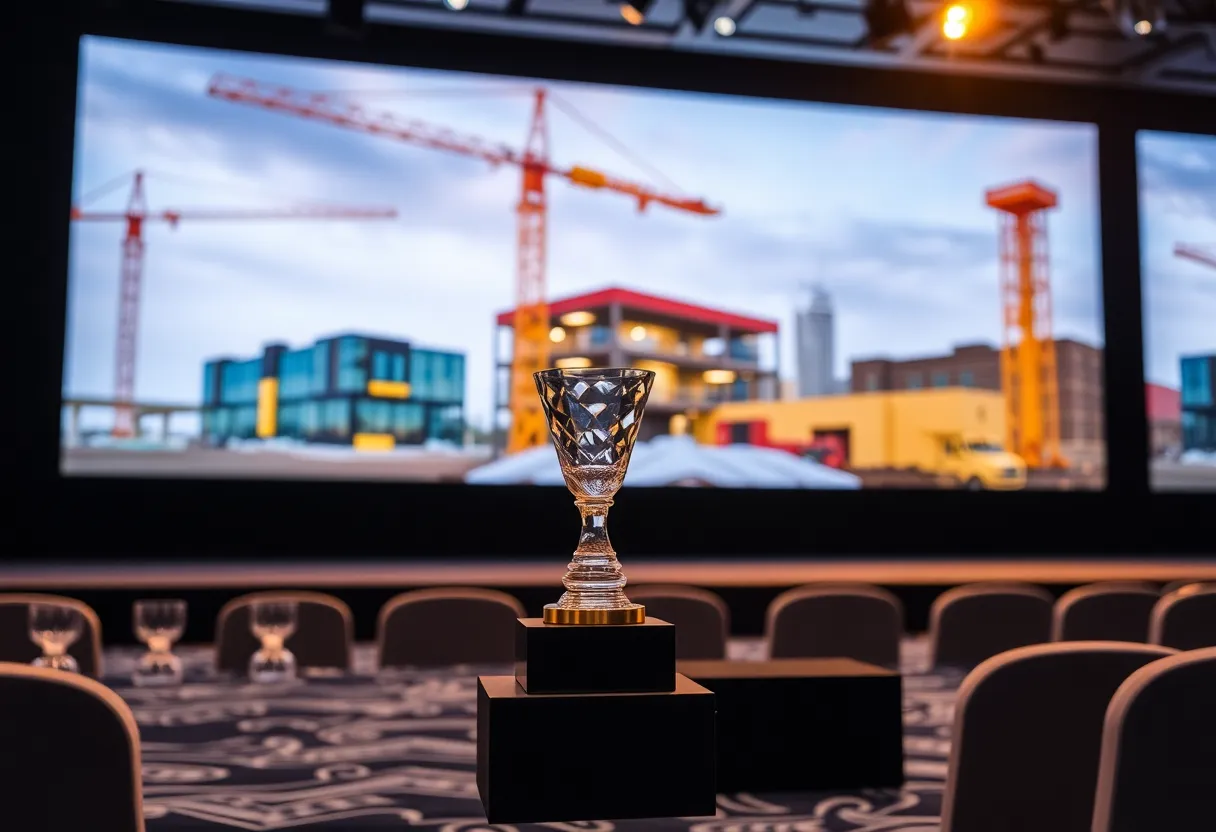 Ceremony celebrating construction excellence in the Carolinas