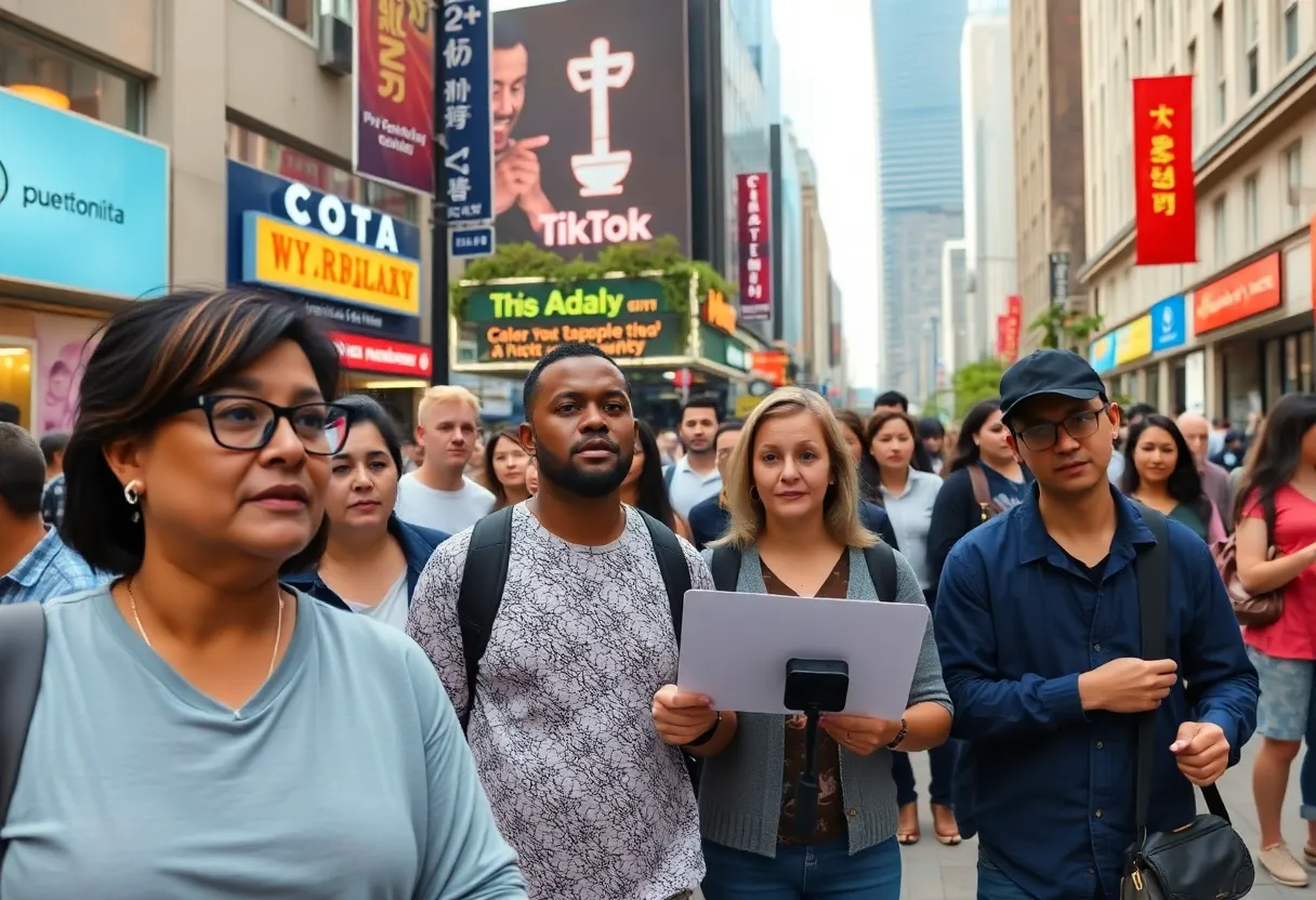 Community rally against TikTok ban