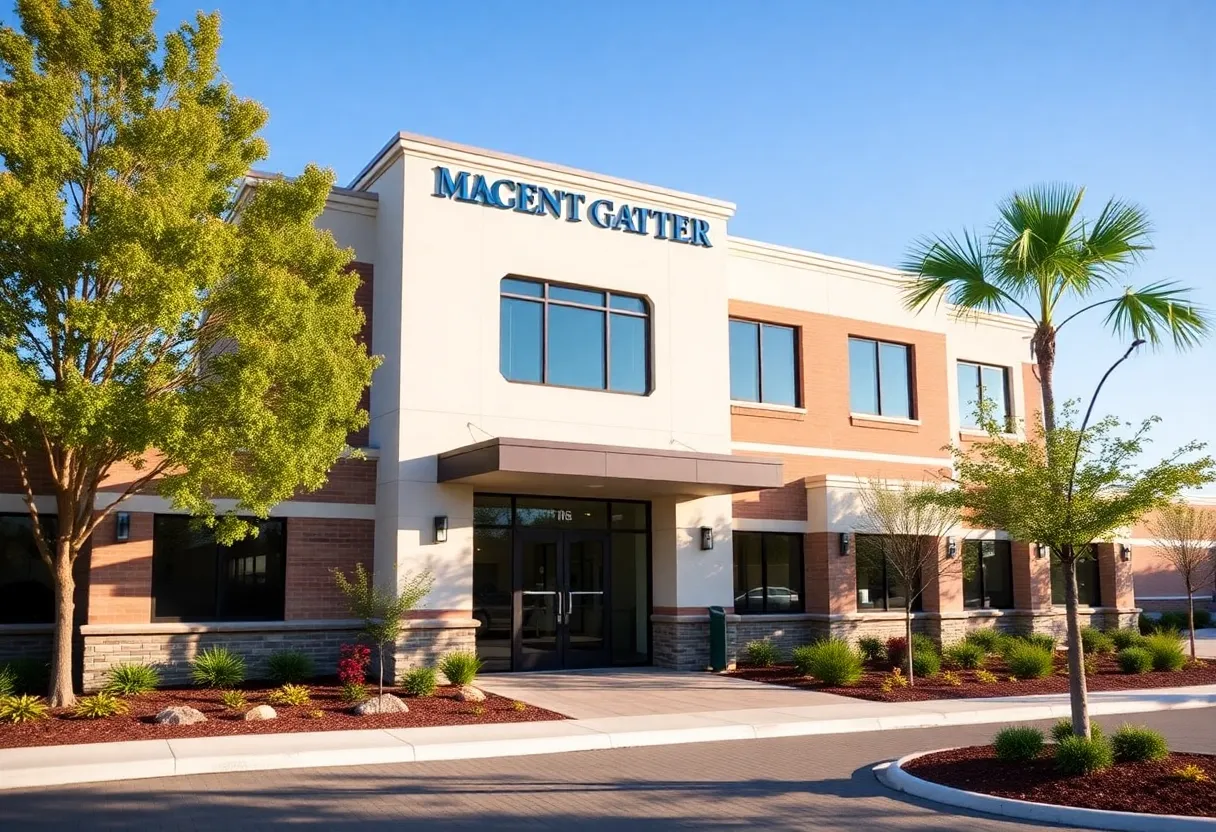 Rendering of a new medical pavilion in Bluffton, SC