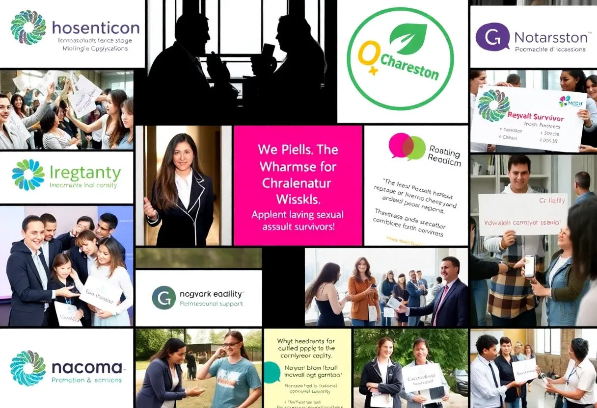 Collage of Charleston nonprofits helping sexual assault survivors