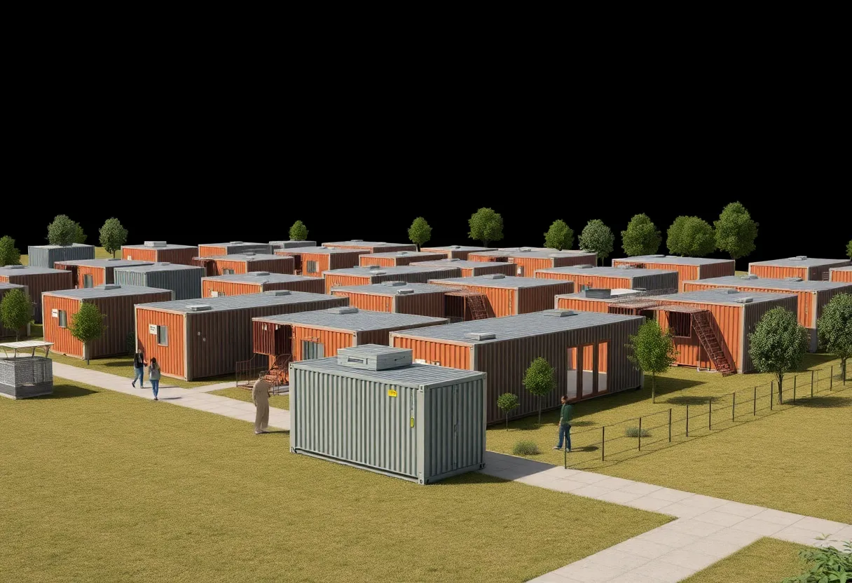 Conceptual design of a transitional housing campus in Charleston