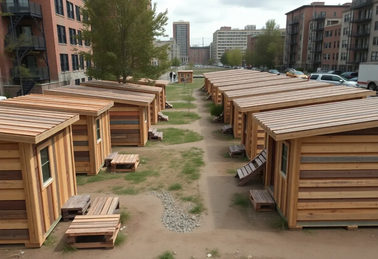 Proposed temporary homeless housing complex in Charleston