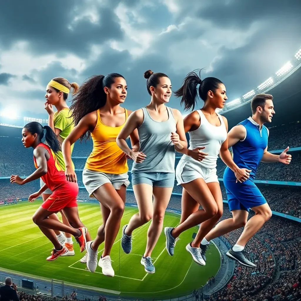 Diverse athletes representing inclusivity in sports
