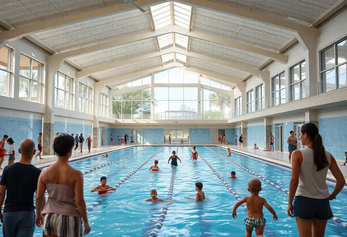 Rendering of the new recreation center and aquatics facility on Johns Island