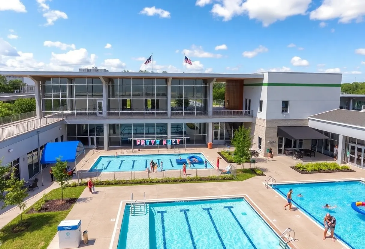 Rendering of the new aquatics and recreation center on Johns Island