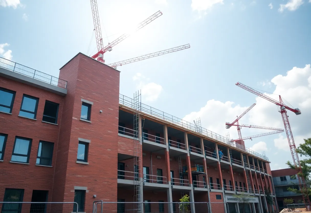 Construction site of Morningside Middle School in North Charleston