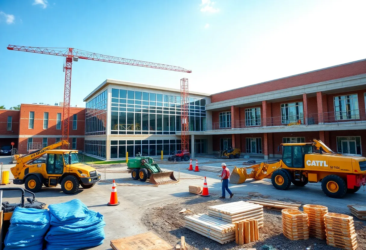 Construction site of Morningside Middle School in North Charleston