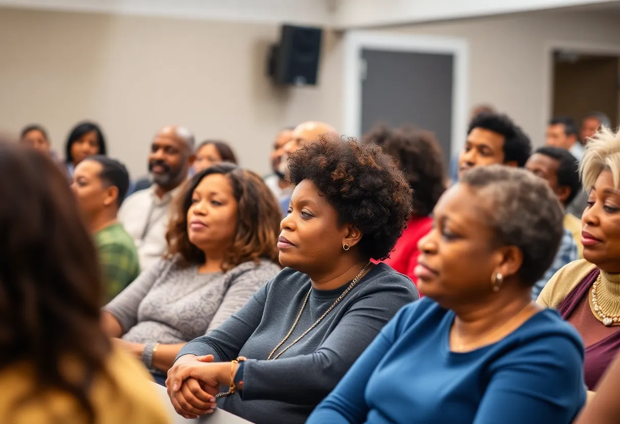 Residents of North Charleston discussing food access solutions