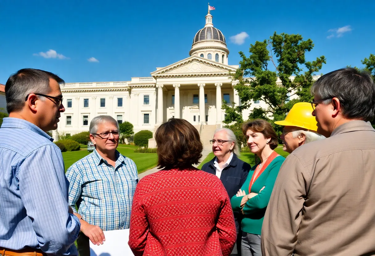 Homeowners discussing concerns over construction defect liability in South Carolina