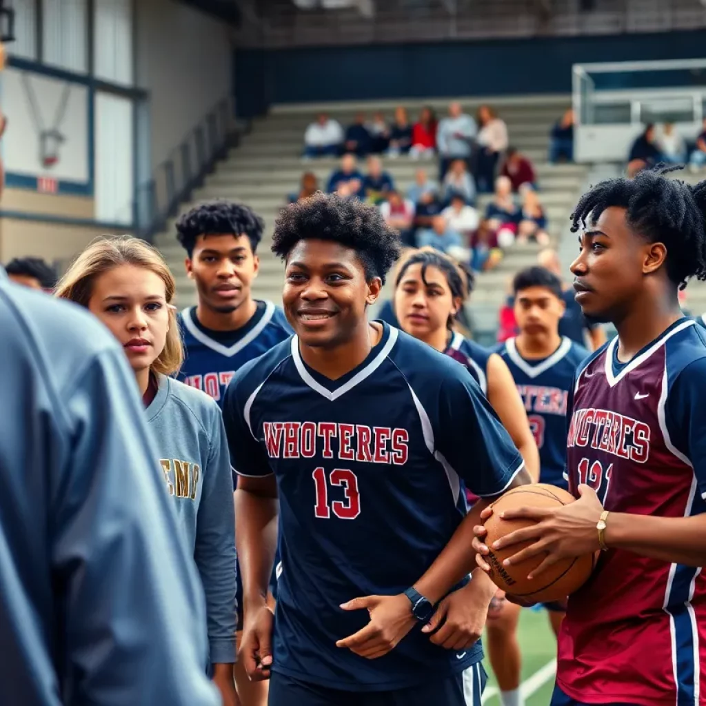 College athletes discussing NIL compensation dynamics