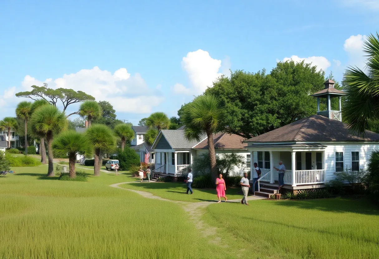 Scenic view of Wadmalaw Island reflecting Gullah culture.
