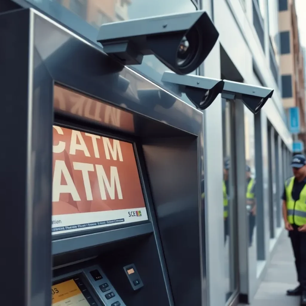 Police investigating an ATM machine theft incident