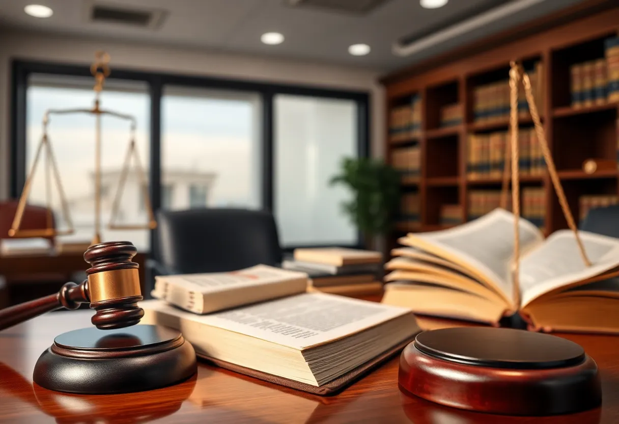 Interior of Bell Law Firm highlighting legal resources