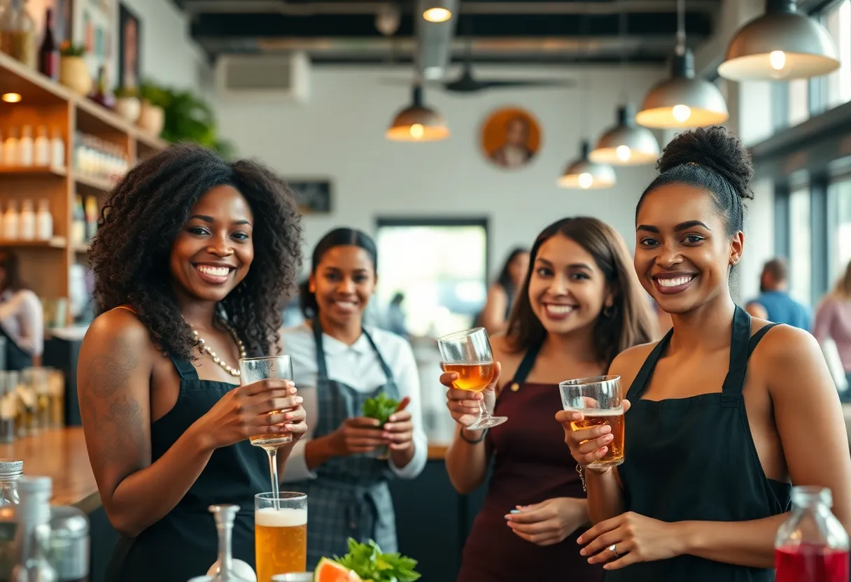 Diverse women leaders in food and beverage industry in Charleston