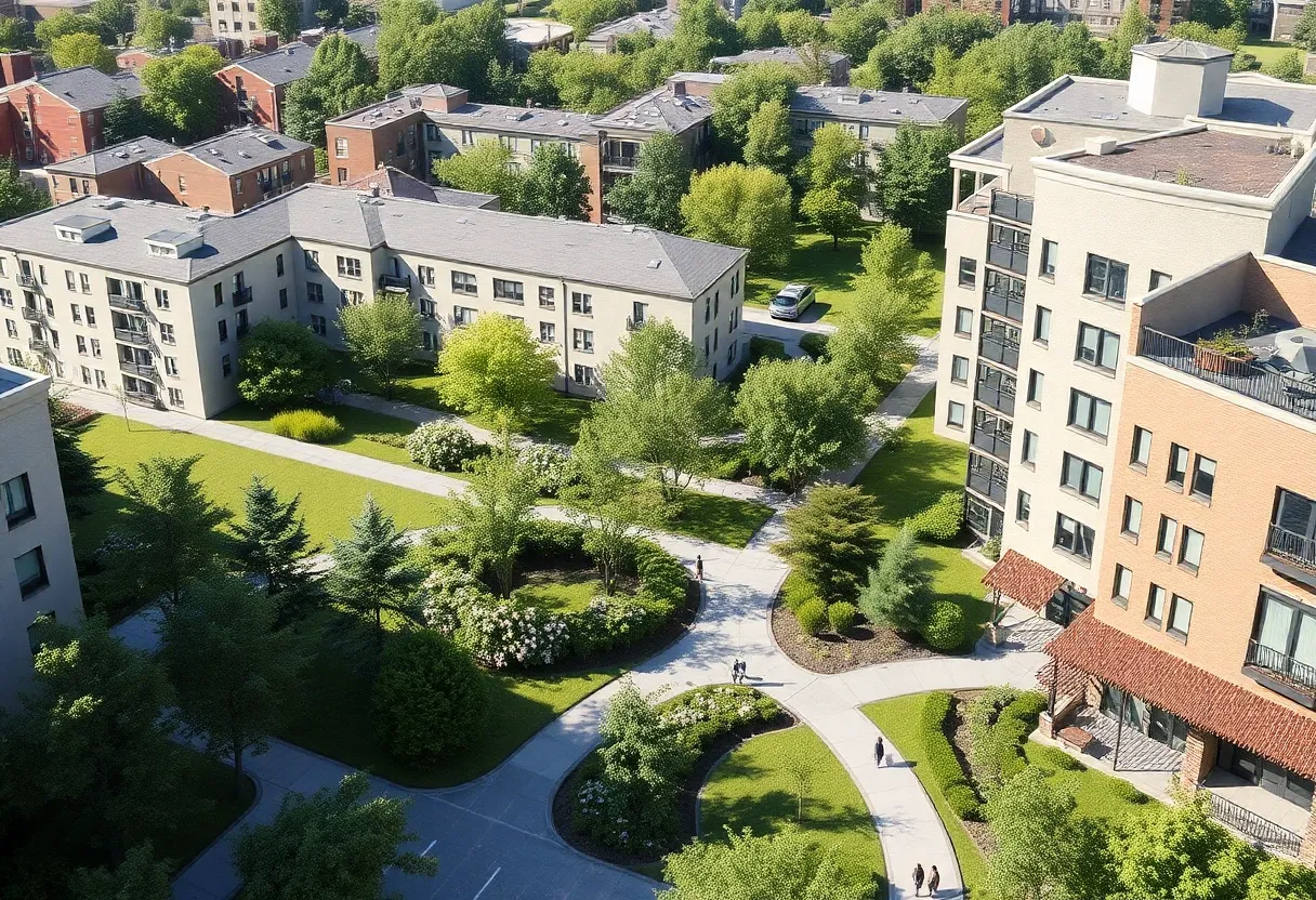 Render of Charleston's Meeting Street Manor Extension redevelopment plan