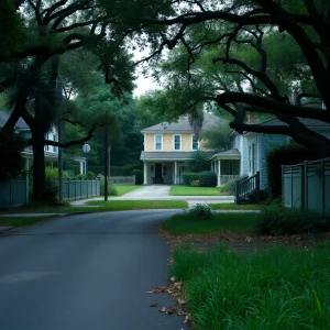 View of a quiet neighborhood with vacant property in Charleston
