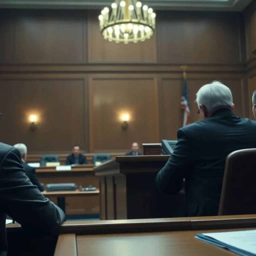 Legal discussion in a courtroom about immigration and deportation issues
