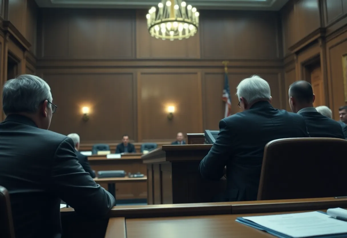 Legal discussion in a courtroom about immigration and deportation issues