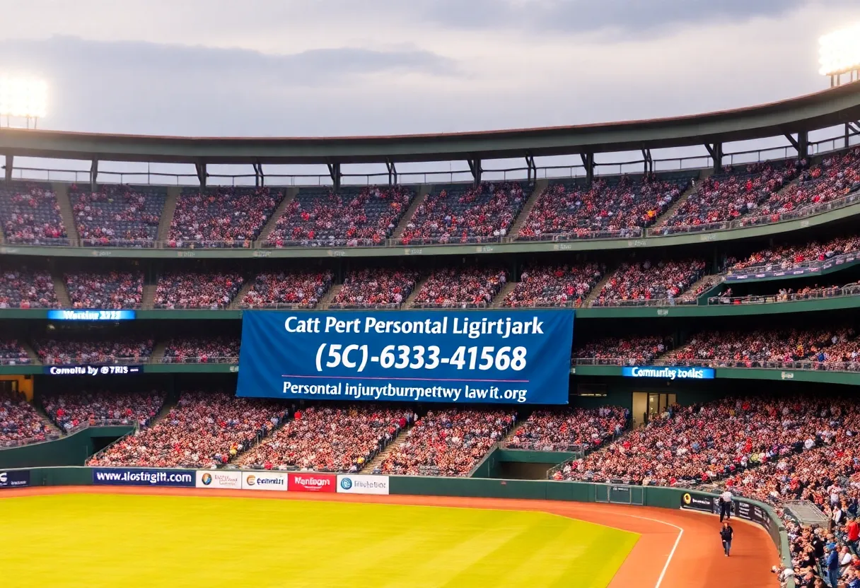 Elk + Elk sponsorship banner at Cincinnati Reds game