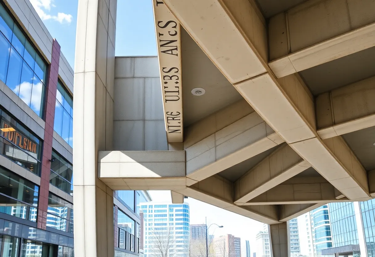 An example of flexible precast connections in a contemporary building.