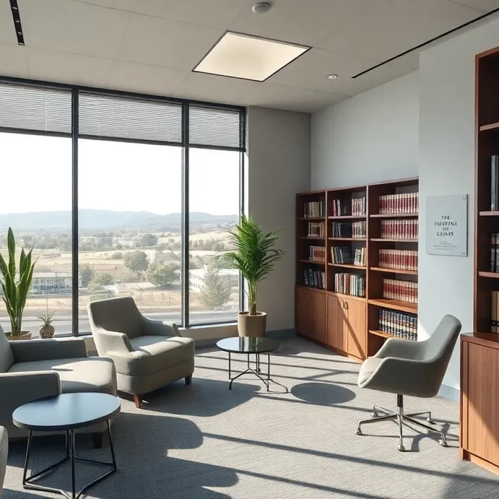 Interior of JSM Injury Firm office illustrating a legal consultation space