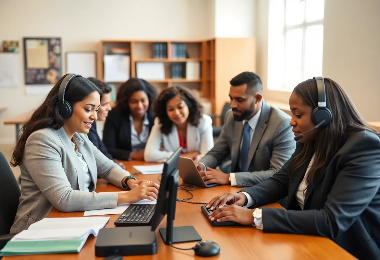 Attorneys providing legal advice during the 4-ALL Lawyer on Call event