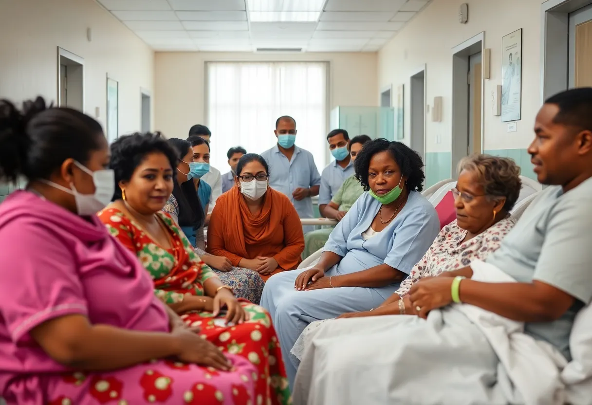 Patients receiving charity care at a hospital