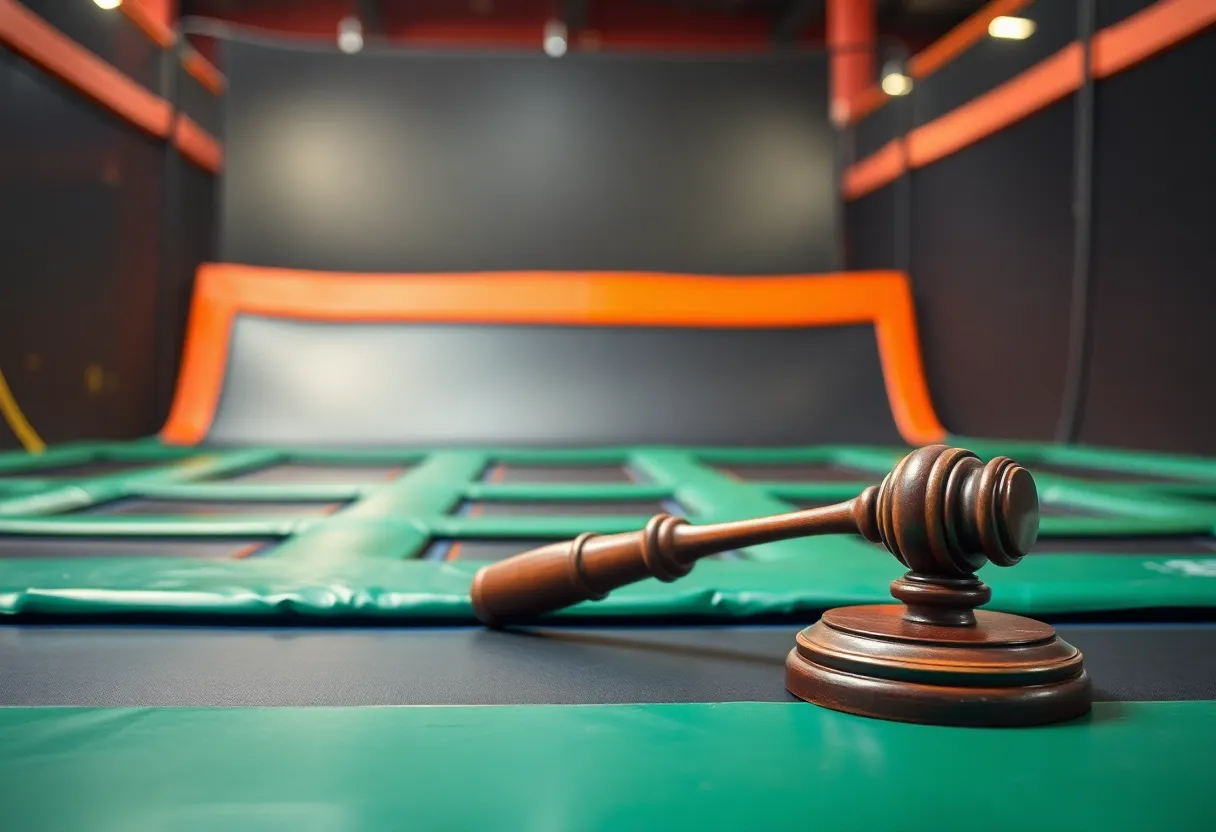 Courtroom session depicting a legal ruling on arbitration agreements