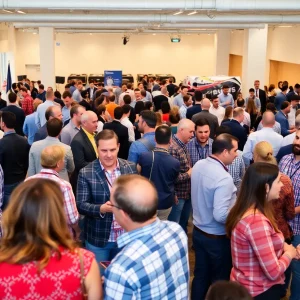 Contractors networking at Charleston County meet and greet event